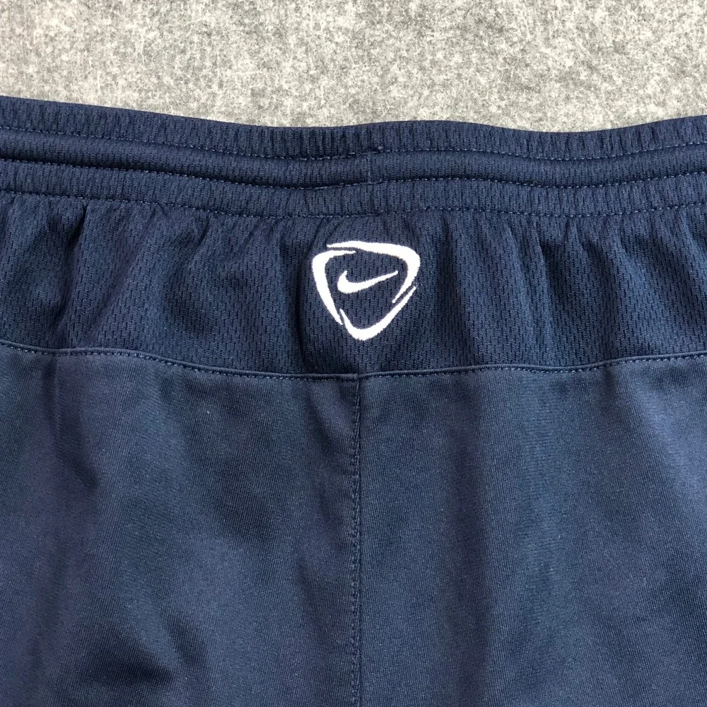 Nike Mens Track Pants Large Navy Blue Dri-FIT Ankle Zip Athletic Training Gym